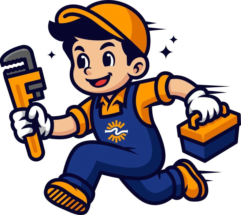 North & South Plumbing mascot